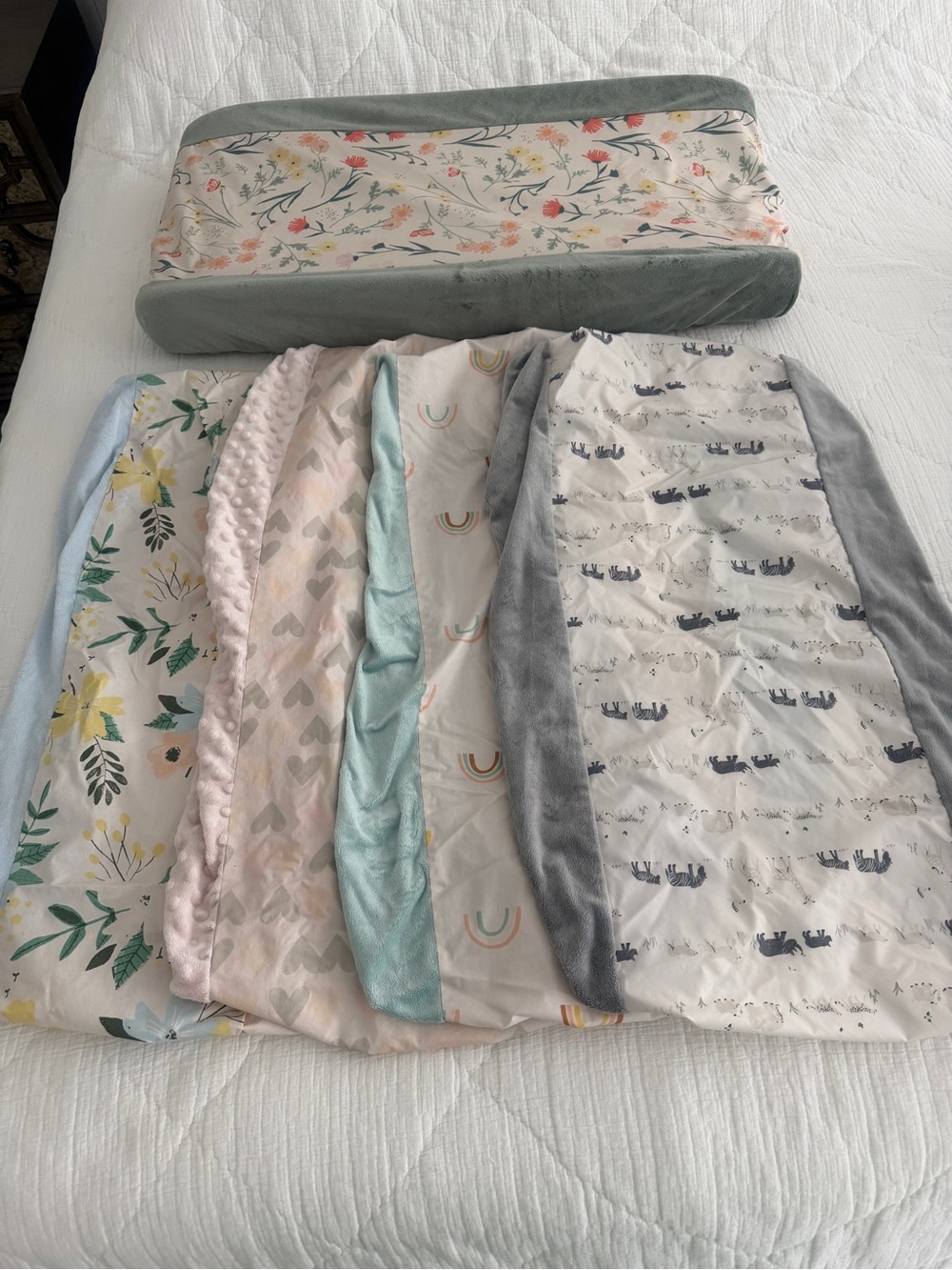 5 Pack Waterproof Nursery Changing Pad Cover Set